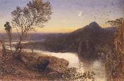 Samuel Palmer Classical River Scene oil on canvas